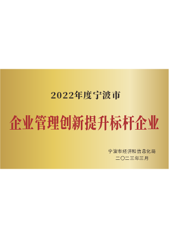 亚游九游会医疗_2022年度宁波市企业管理创新提升标杆企业